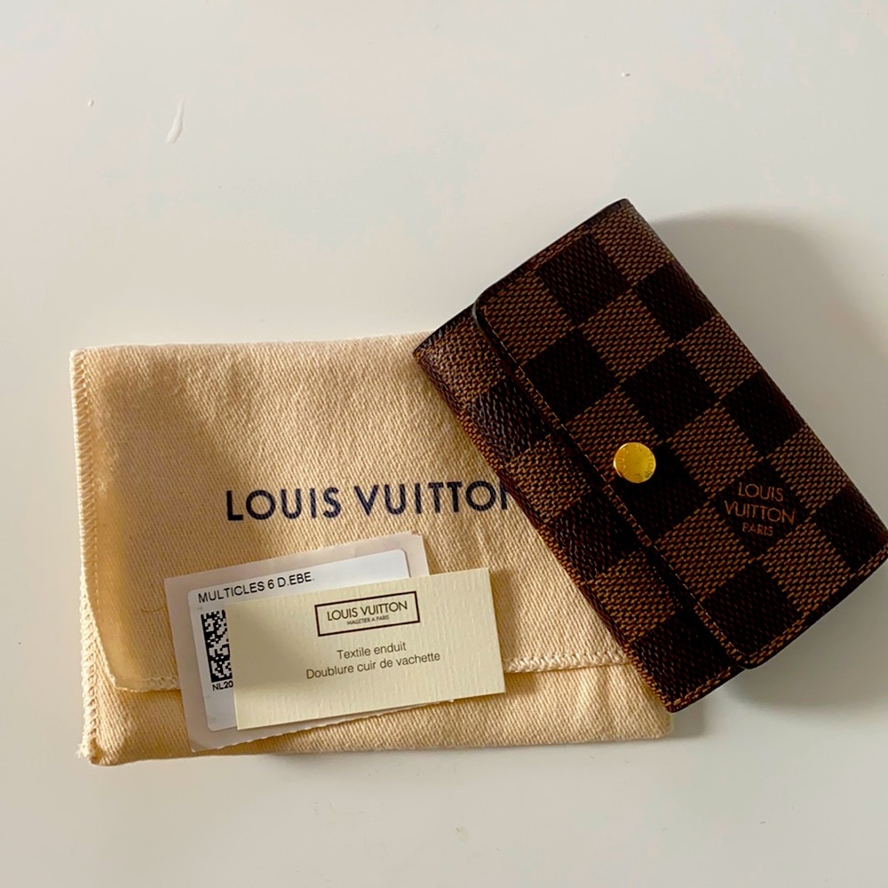 Louis Vuitton Damier Ebene 6 key holder